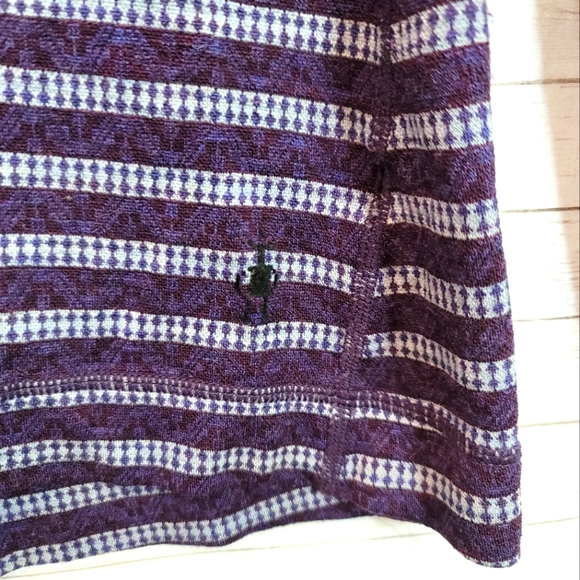 SMARTWOOL 100% MERINO WOOL 250 MIDWEIGHT BASE LAYER PURPLE STRIPE, SZ LARGE - Picture 6 of 13